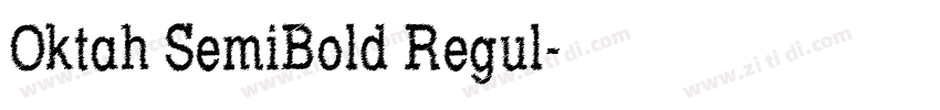 Oktah SemiBold Regul字体转换